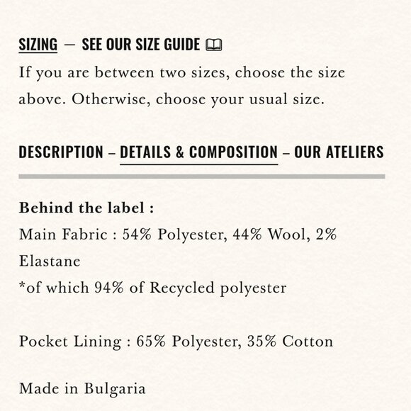 Sezane Dan Trousers - camel size 2/34 - Picture 7 of 9